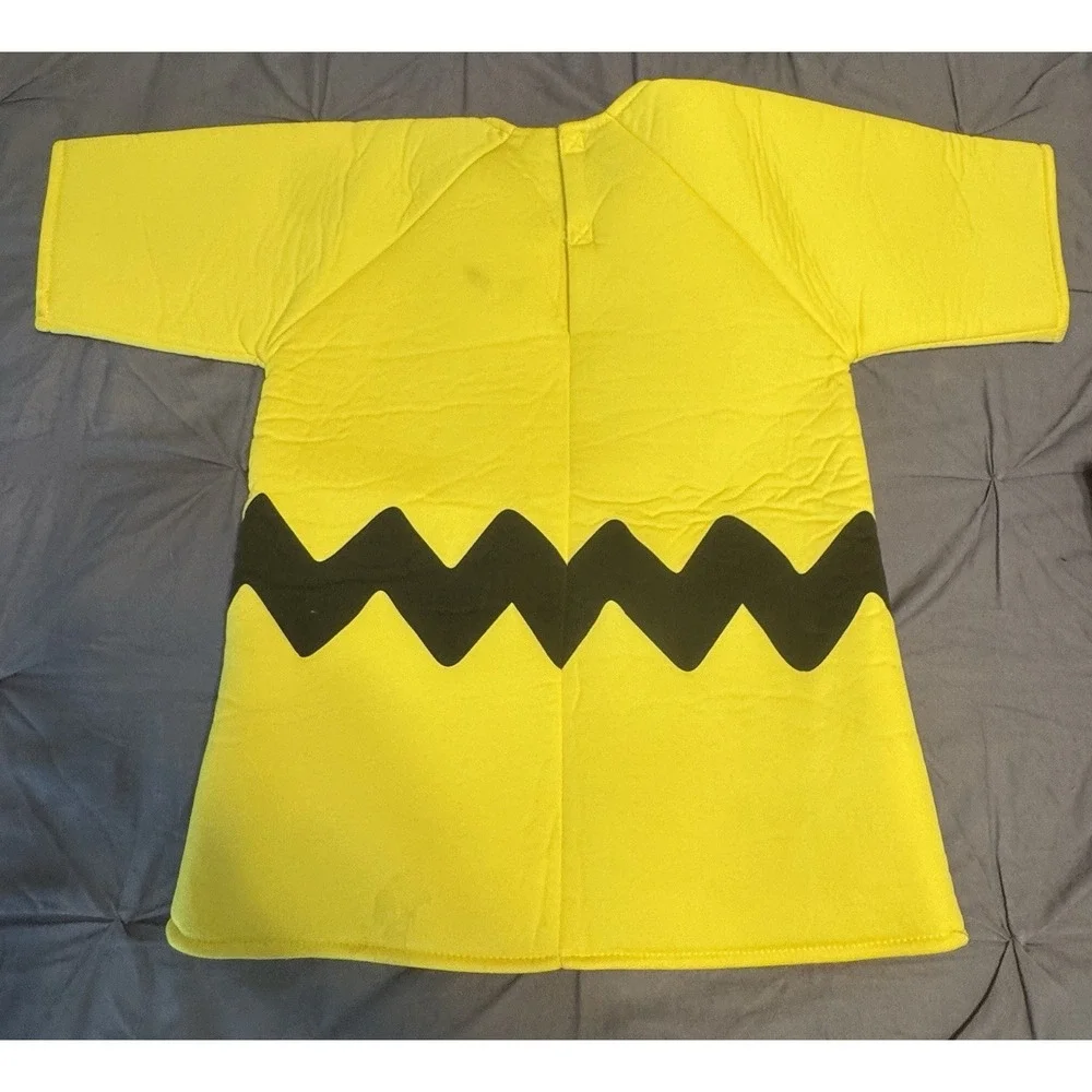 Peanuts Charlie Brown 5 Piece Costume Child Size 8-10 Dress Up Pretend Play